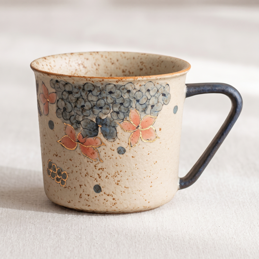 Blue Hydrangea Hand-Painted Coffee Mug