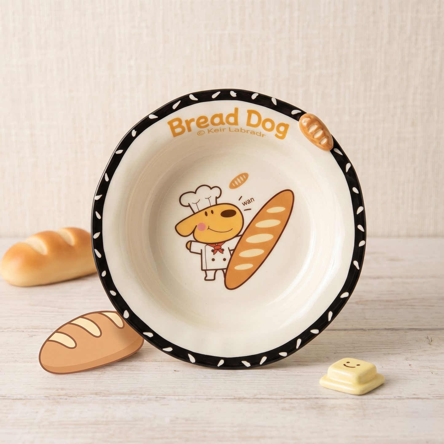 Bread Puppy Plate · 8.5"