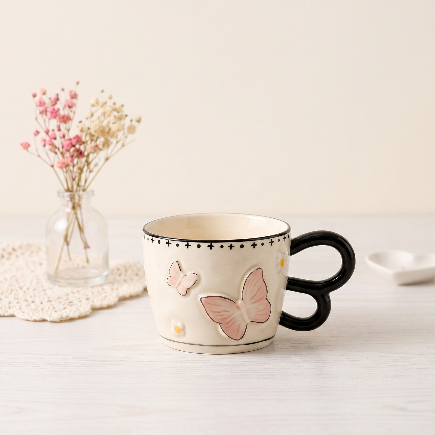 Butterfly Bow Mug · Gift Box
