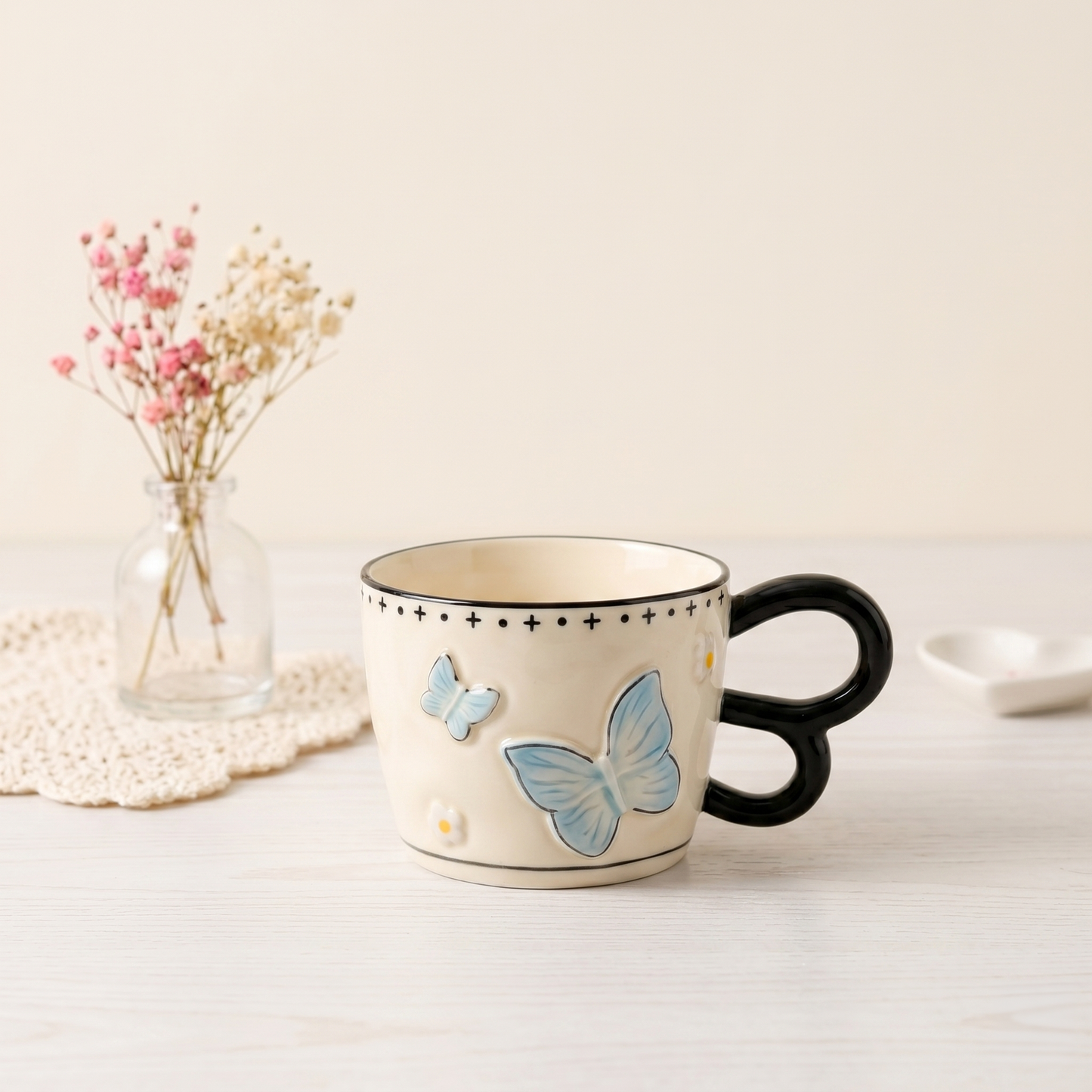 Butterfly Bow Mug · Gift Box