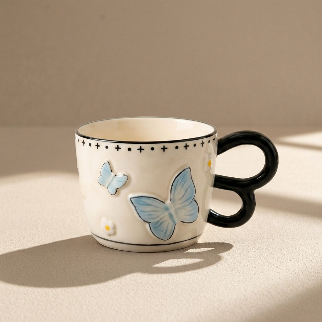 Butterfly Bow Mug · Gift Box