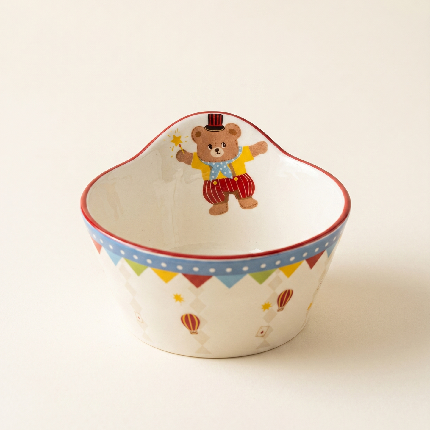 Circus Illustrated Ceramic Dessert Bowl
