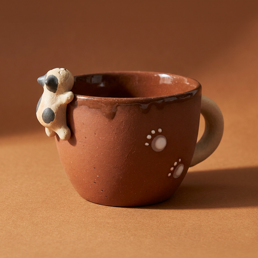 Handmade Cat Coffee Cup · 6 oz