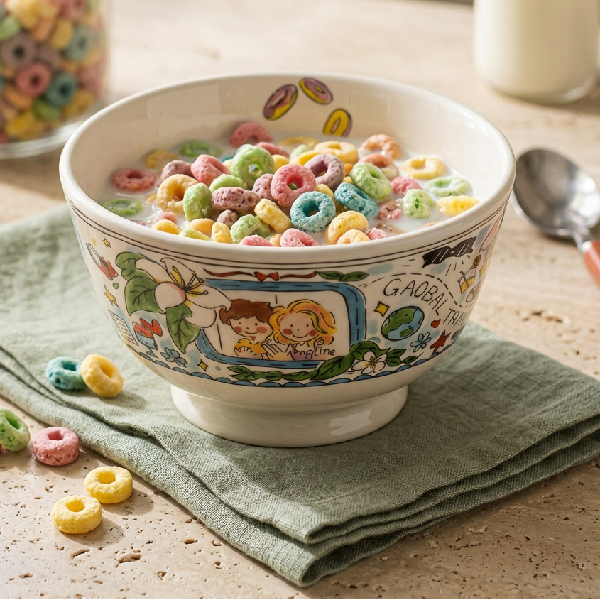 Cream Dutch Wife Ceramic Yogurt Bowl · 5"