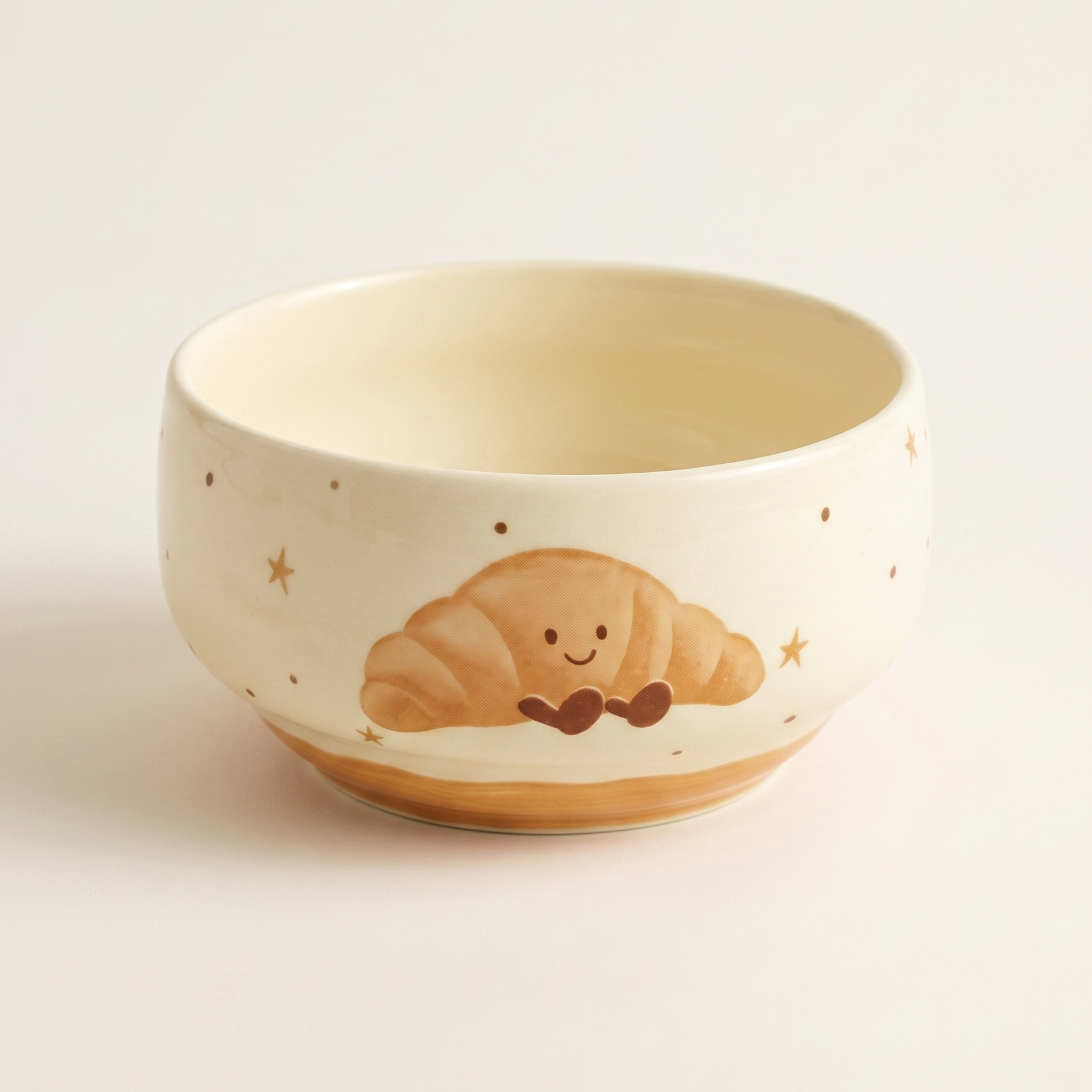Illustrated Ceramic Rice Bowl 4.65 inch - MoriMori Home