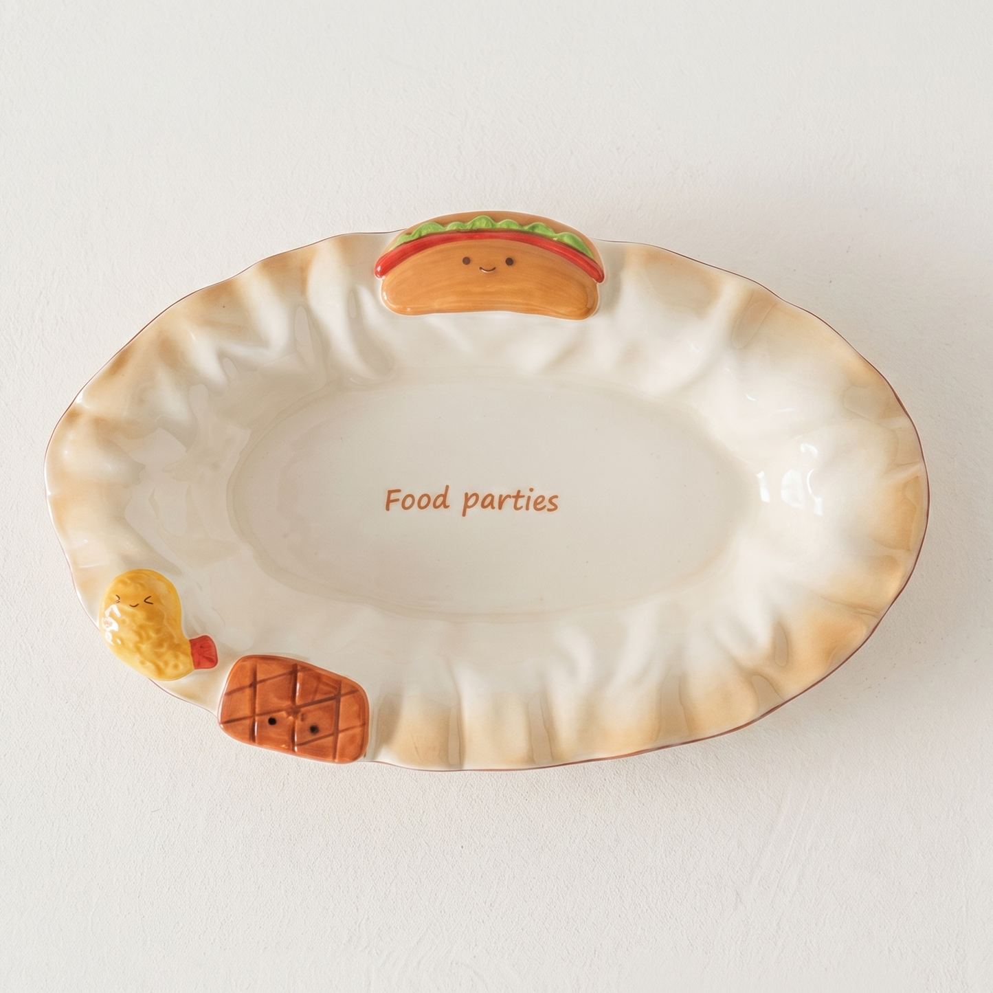 Cute Bread Fish Plate · 12"