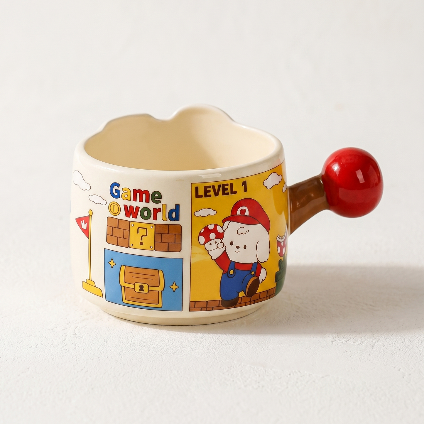 Game World Illustrated Ceramic Stacking Mug · 11.8 oz