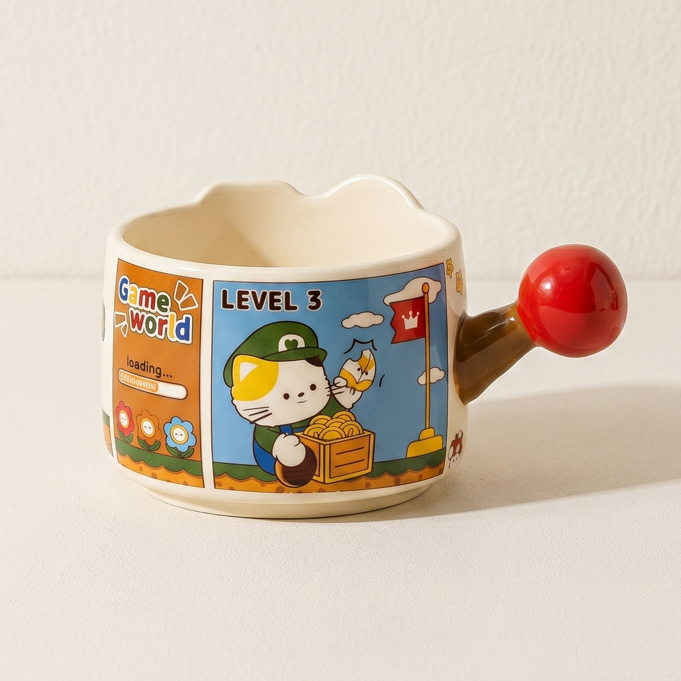 Game World Illustrated Ceramic Stacking Mug · 11.8 oz