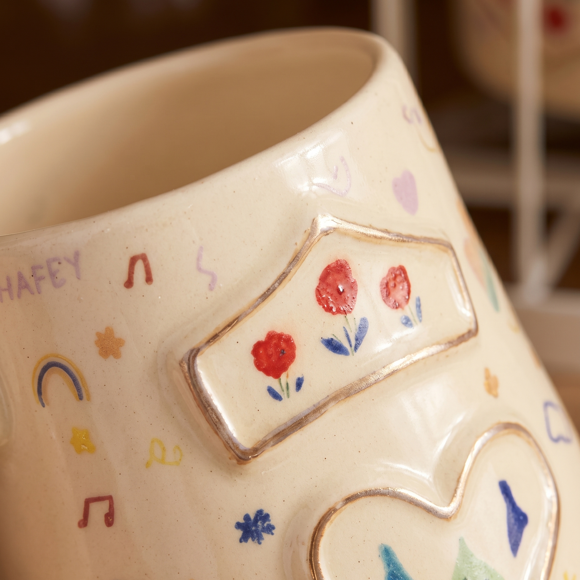 Garden Mori Ceramic Mug detail - MoriMori Home