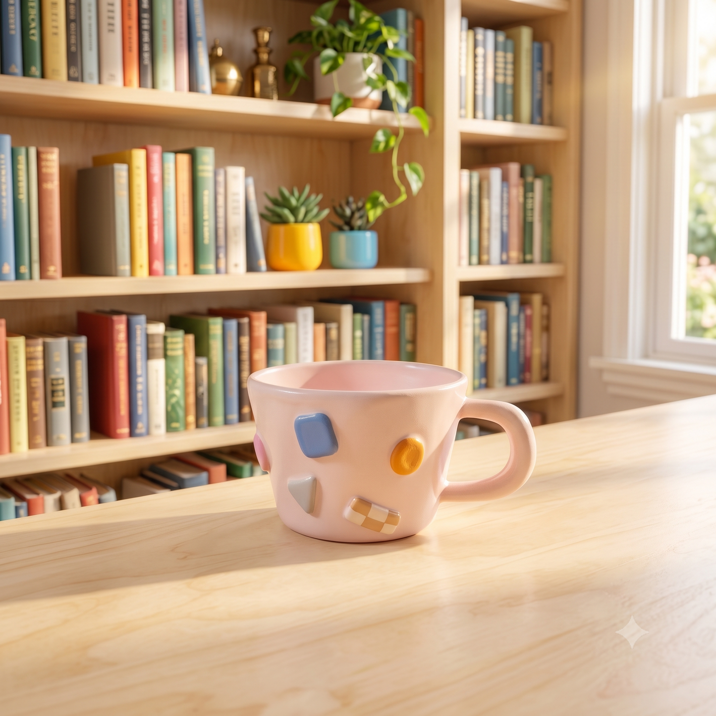 Milk Fufu Hand-Pinch Ceramic Mug · 11.8 oz