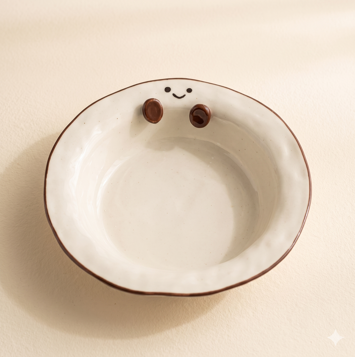 Cocoa Bean Straw Hat Plate · 8.5"