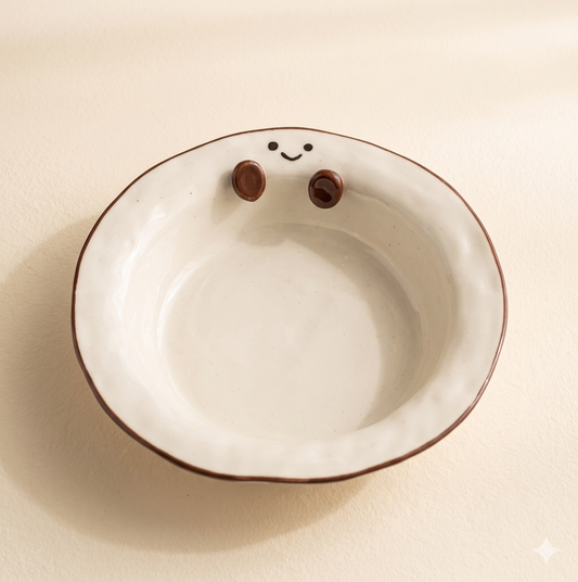 Cocoa Bean Straw Hat Plate · 8.5"