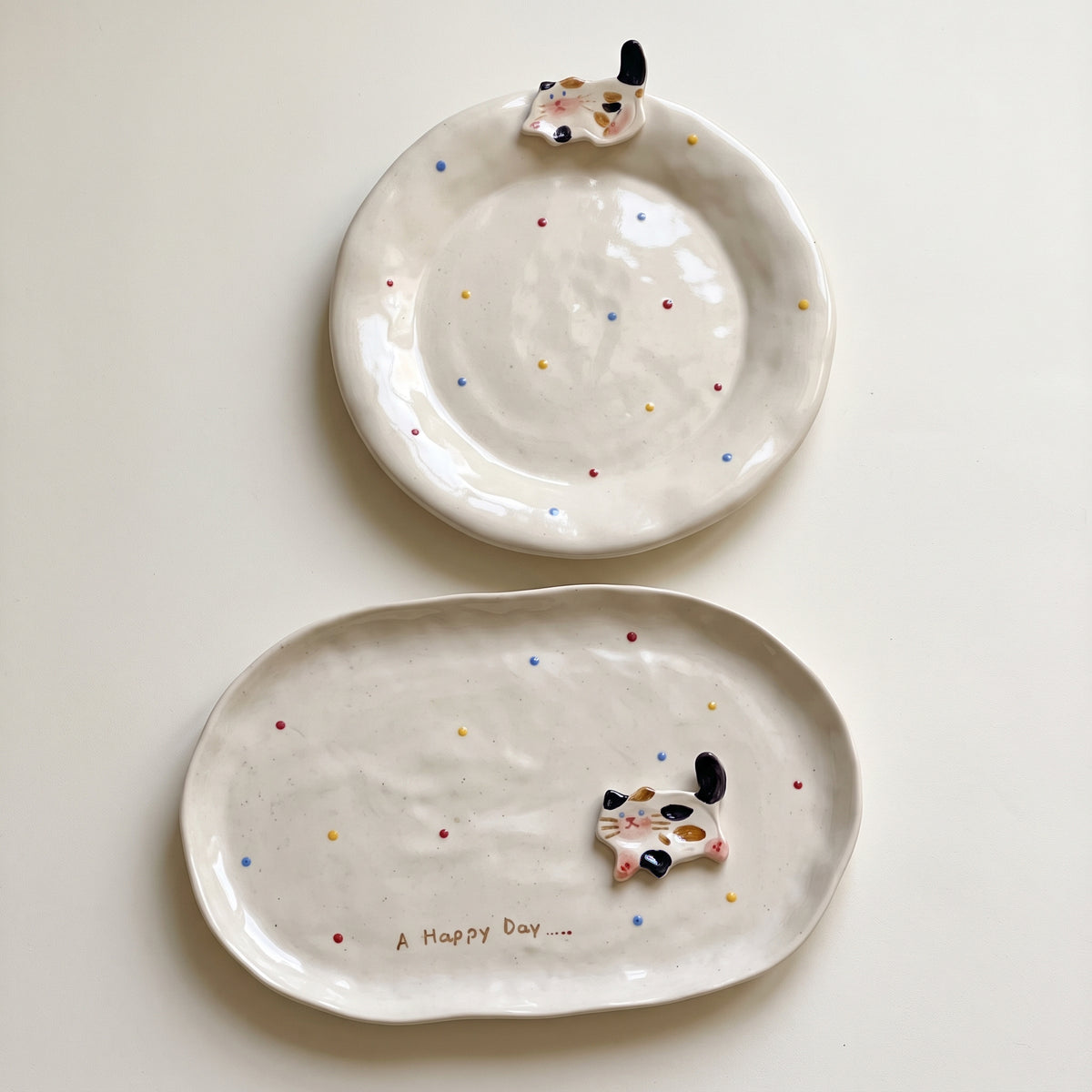 Kitten Series Dessert Plates