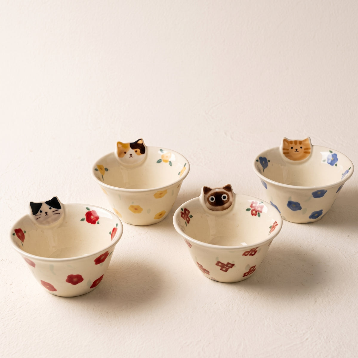 Cat Style Hand-Shaped Irregular Ceramic Bowl · 5”
