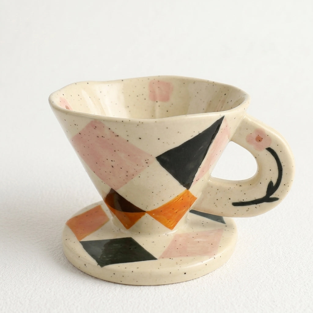 Floral Design Hand-Painted Ceramic Tableware