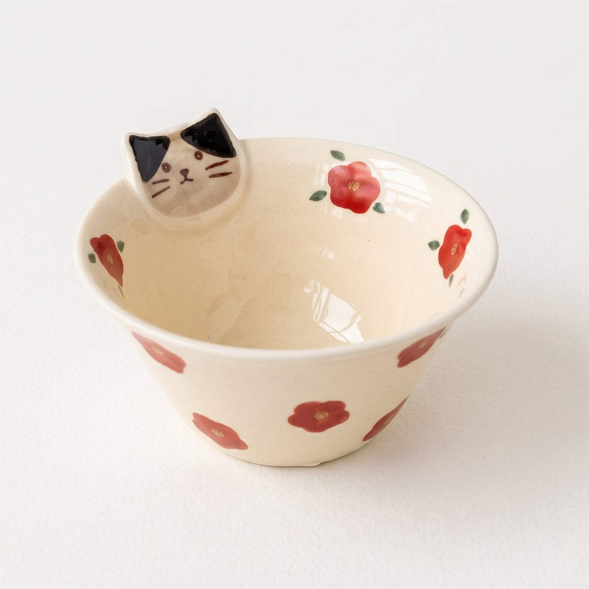 Cat Style Hand-Shaped Irregular Ceramic Bowl · 5”