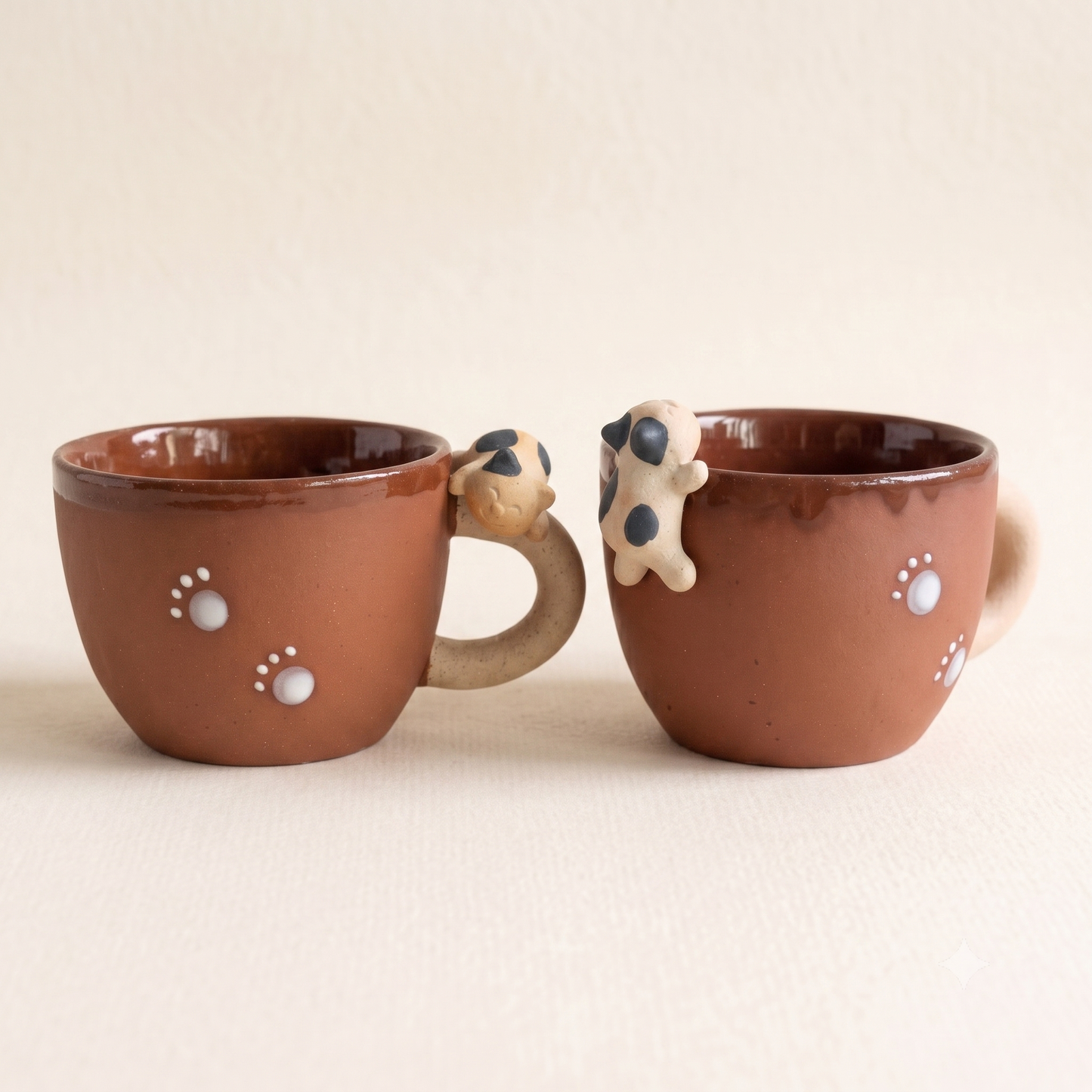 Handmade Cat Coffee Cup · 6 oz