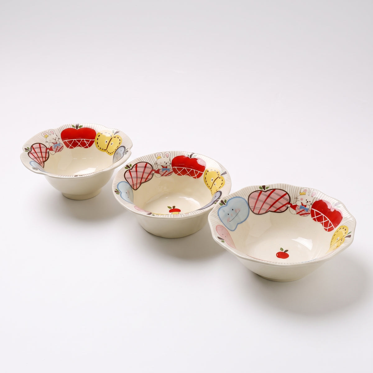 Apple Rabbit Series Ceramic Soup Bowl