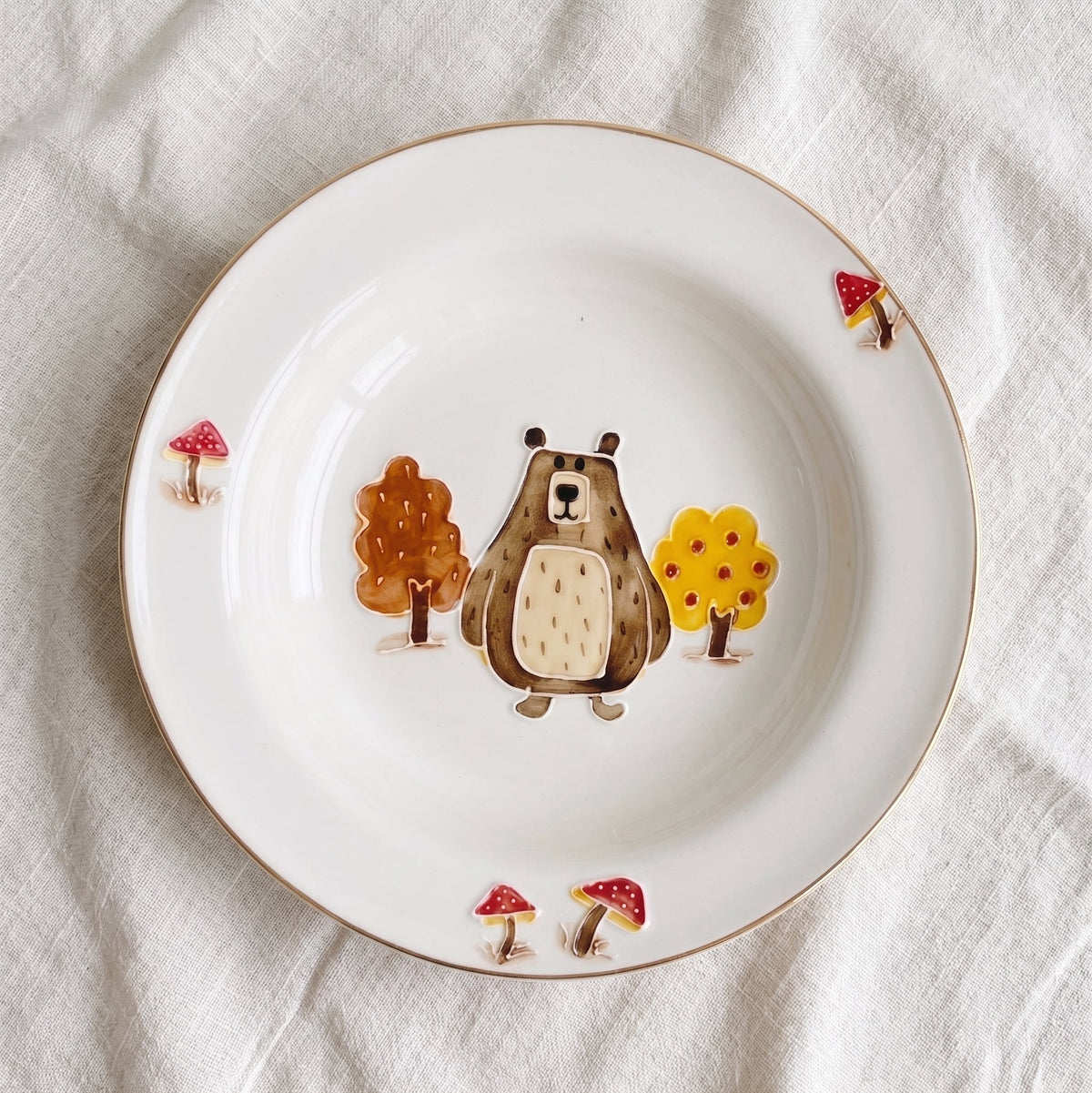 Cute Bear Forest Series Tableware · Plate