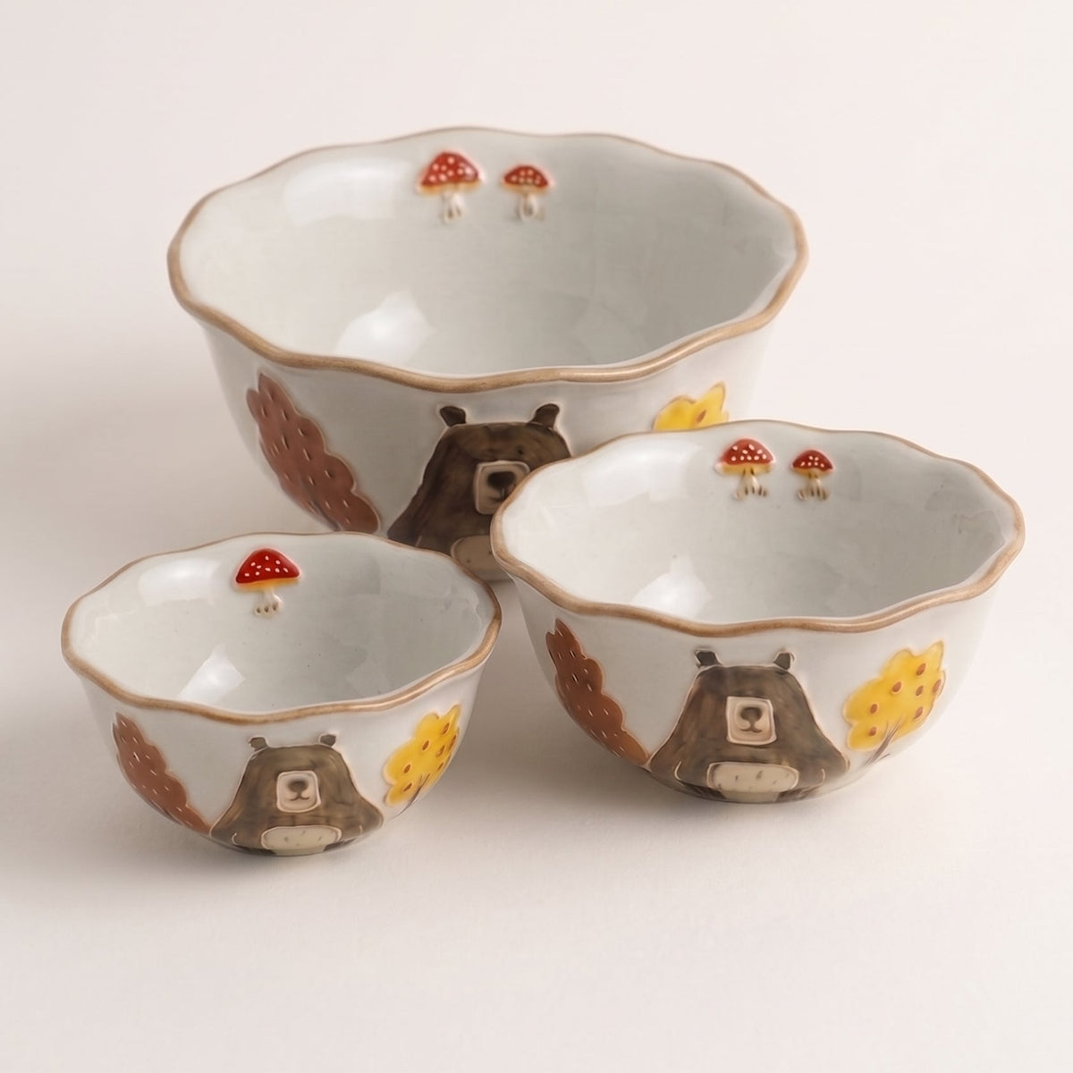 Cute Bear Forest Series Tableware · Bowls