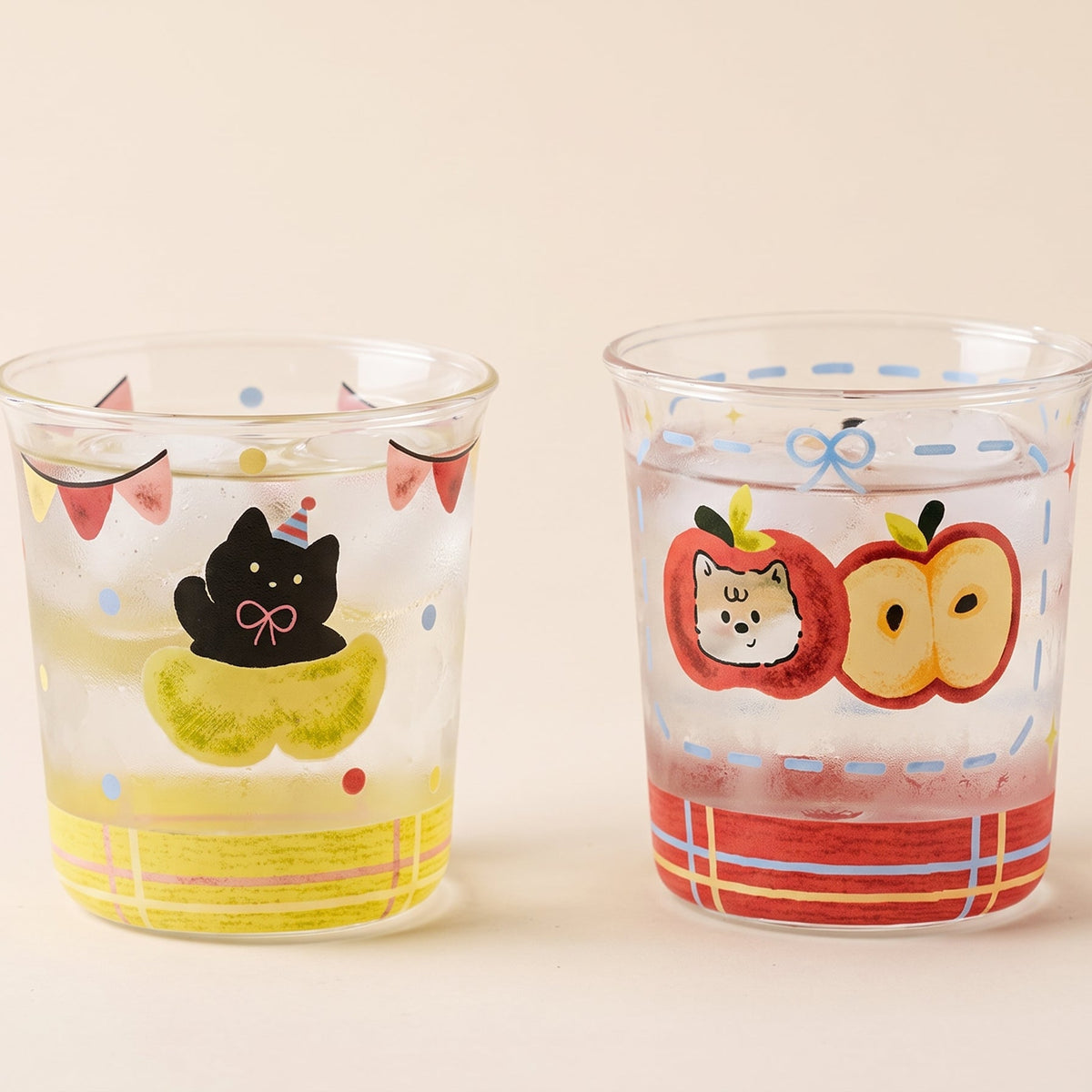 Apple Fruity Glass Cup · 10oz