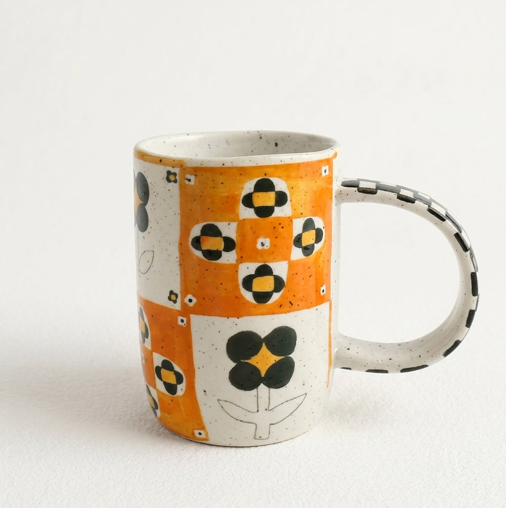 Floral Design Hand-Painted Ceramic Tableware