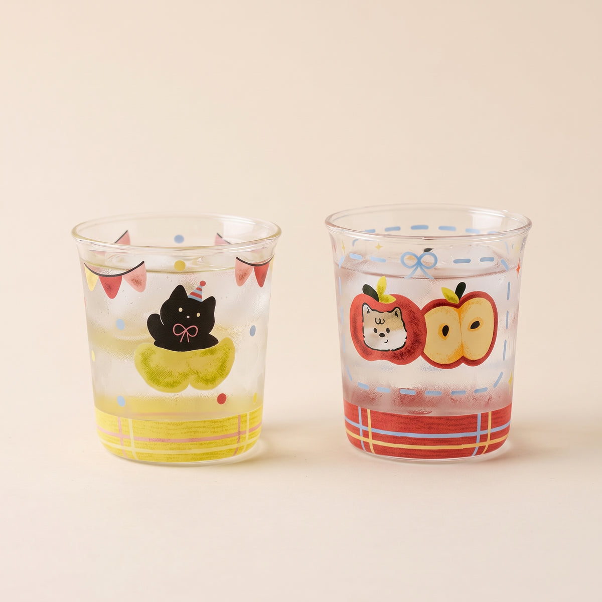Apple Fruity Glass Cup · 10oz