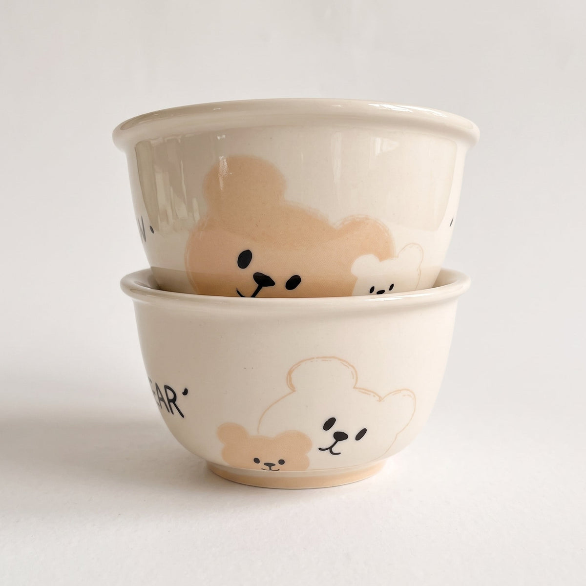 Cream Bear Ceramic Bowl · 5“