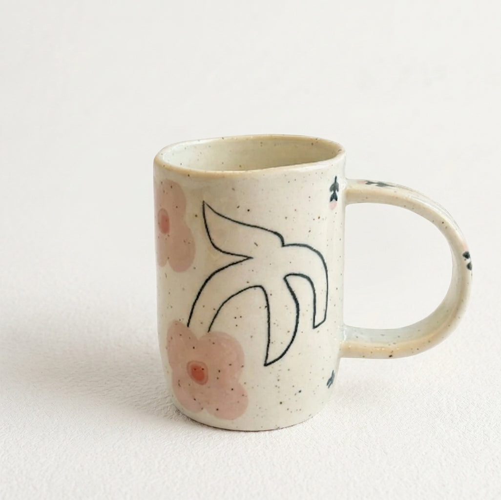 Floral Design Hand-Painted Ceramic Tableware