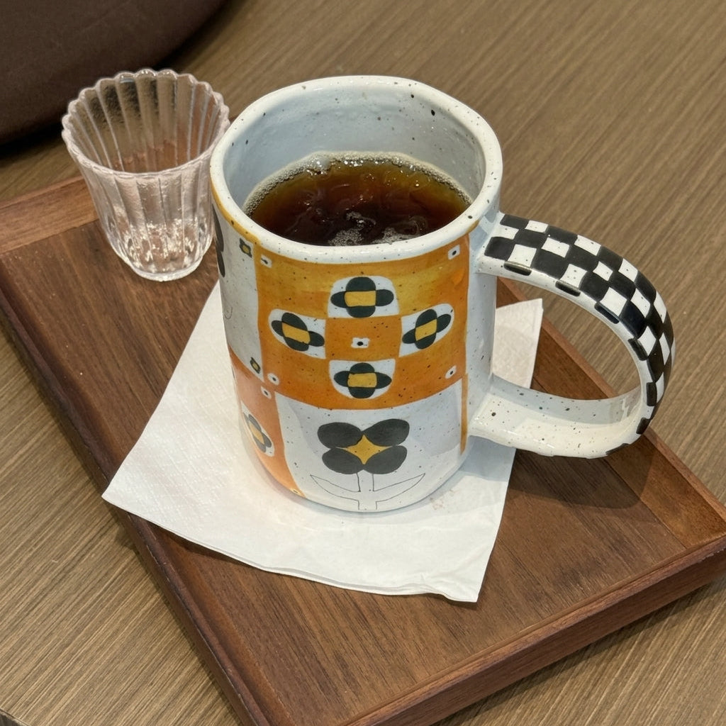 Floral Design Hand-Painted Ceramic Tableware