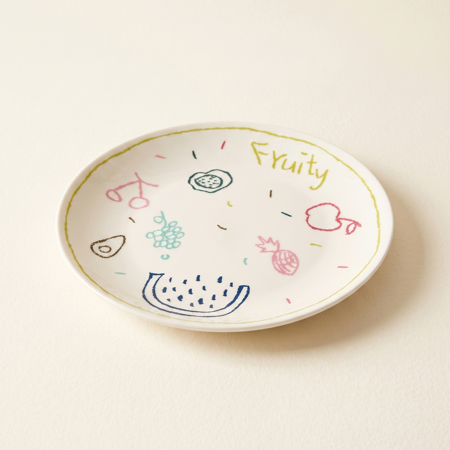 Graffiti Doodle Ceramic Plate · 8"