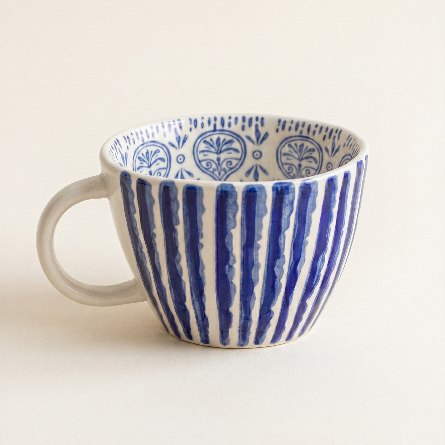 Handmade Vintage Ceramic Mug · 12.5 oz