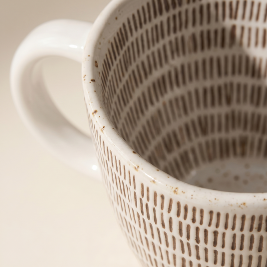 Handmade Vintage Ceramic Mug · 12.5 oz