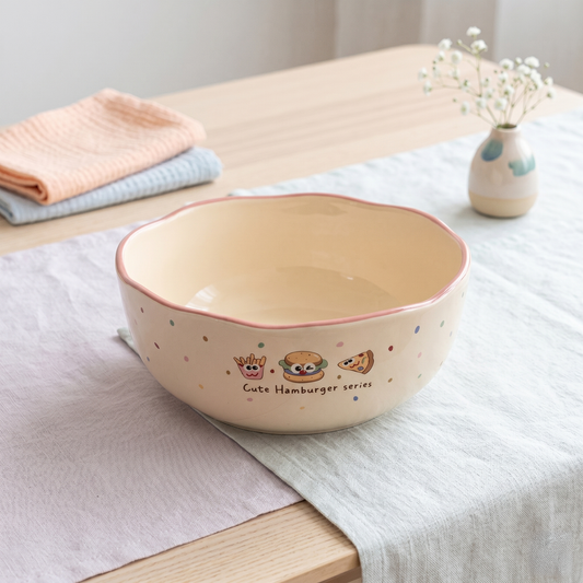 Happy Burger Soup Bowl · 8"
