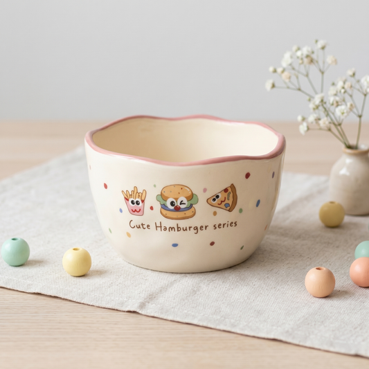 Happy Burger Mini Bowl · 4.5"