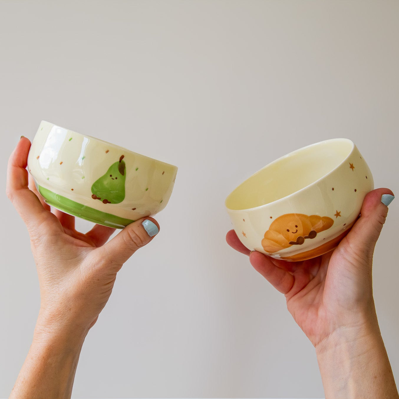 Illustrated Ceramic Rice Bowl · 4.65"