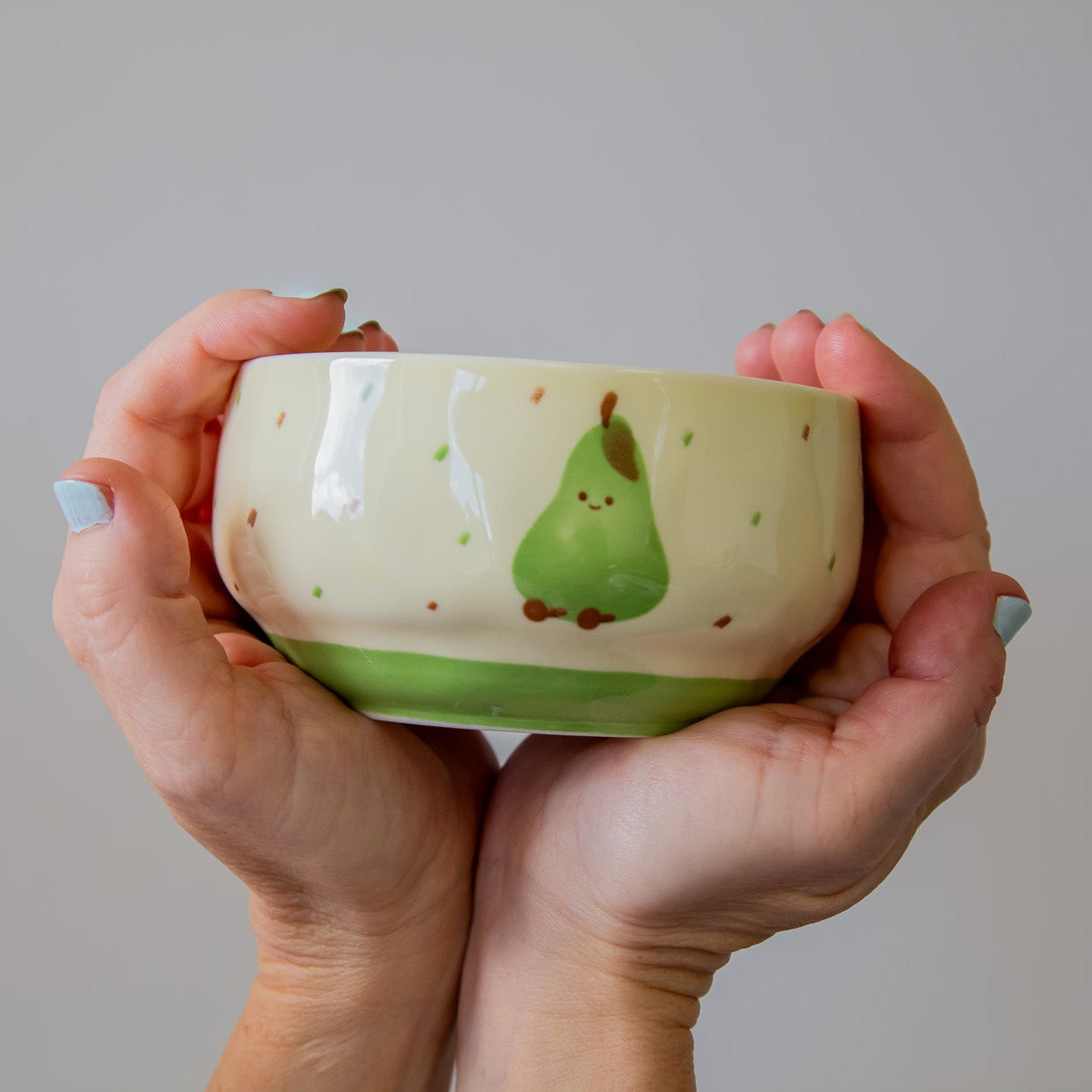 Illustrated Ceramic Rice Bowl · 4.65"