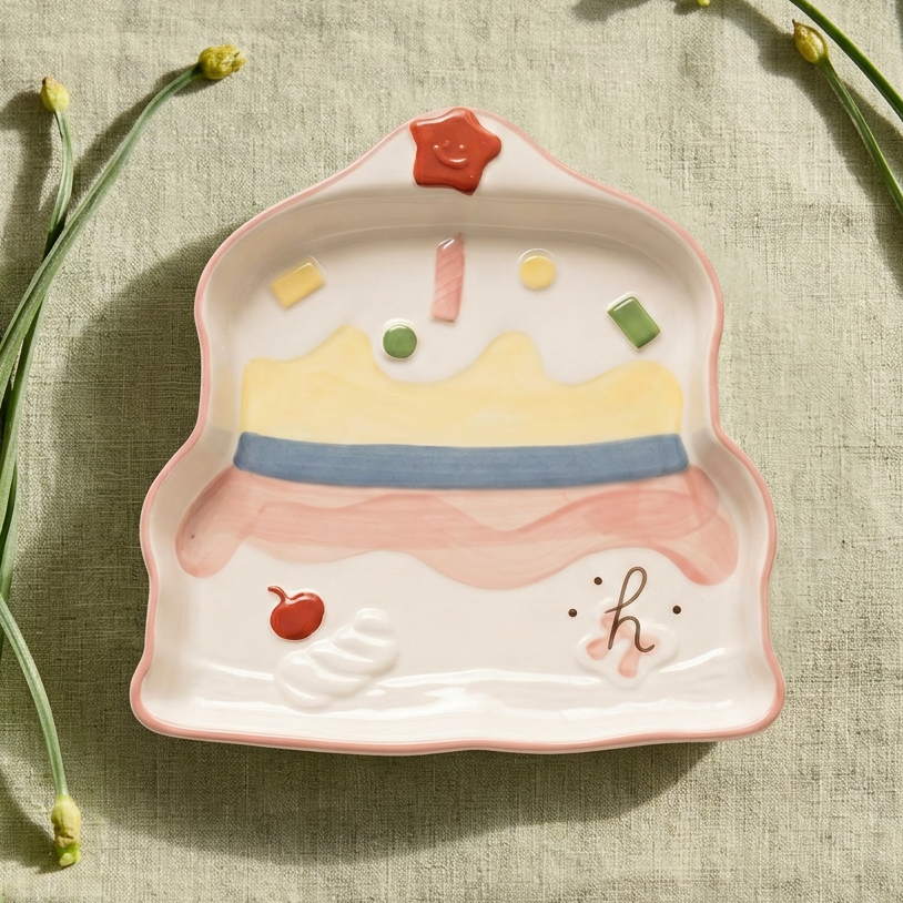 Long Live Happiness Palette Plate styled - MoriMori Home