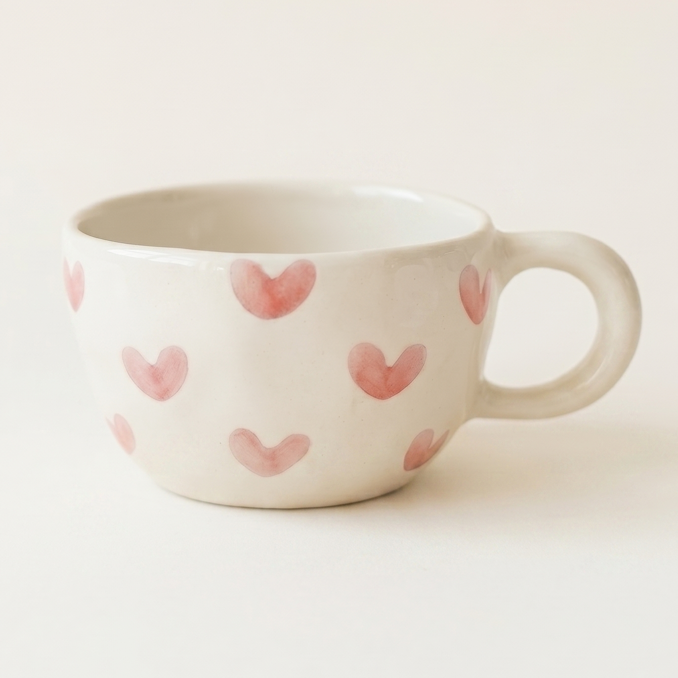 Floral Milk Ceramic Mug · 10 oz