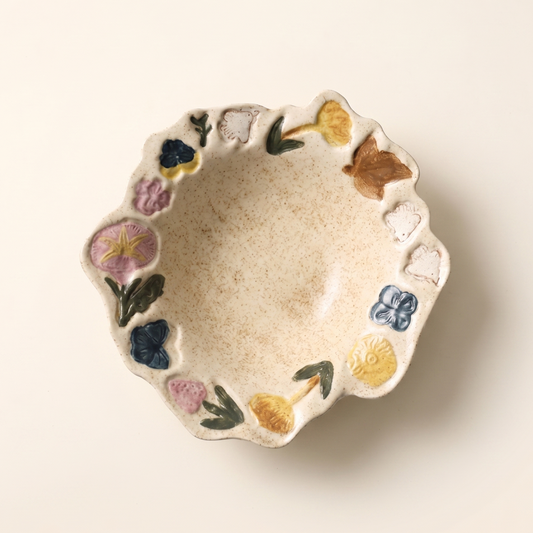Meadow Bloom Hand-Painted Plate · 8.25"
