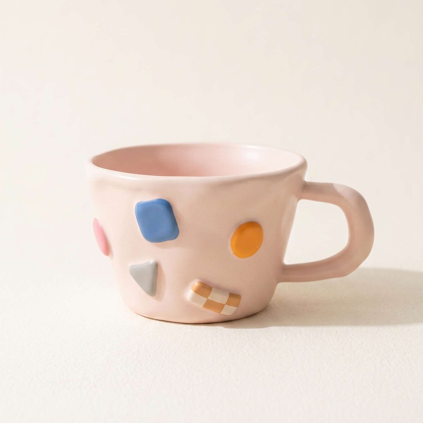 Milk Fufu Hand-Pinch Ceramic Mug · 11.8 oz