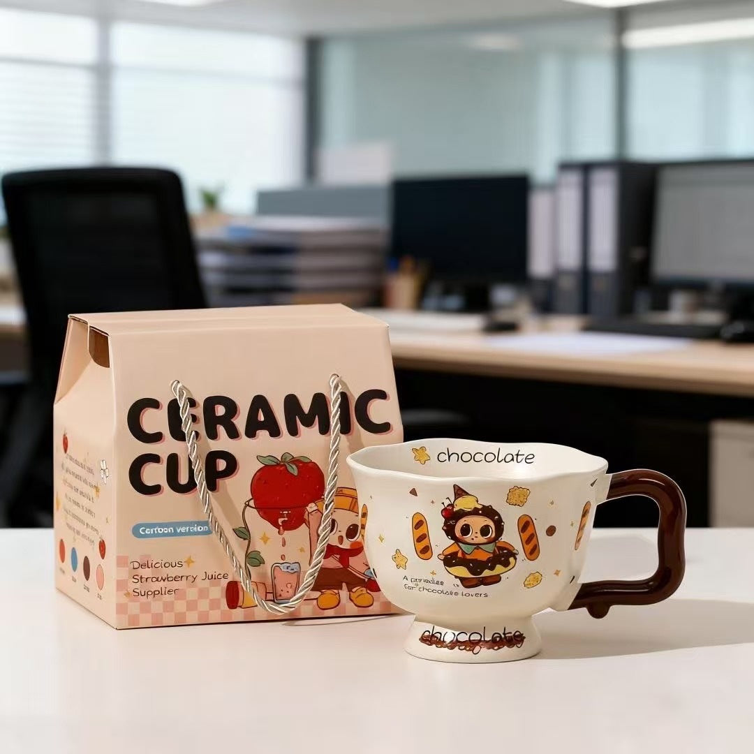 Pipo Chocolate Ceramic Goblet Mug lifestyle - MoriMori Home