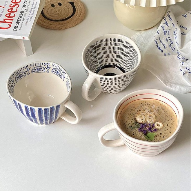 Handmade Vintage Ceramic Mug · 12.5 oz