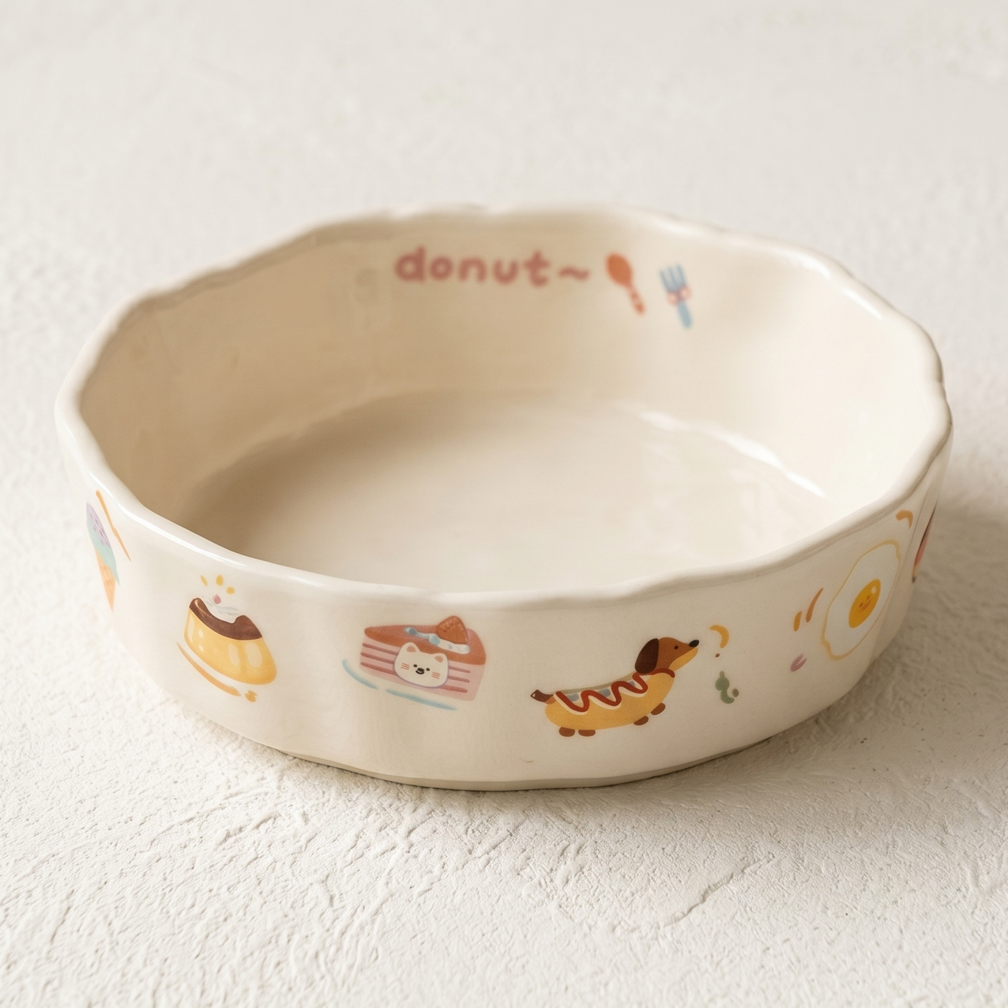 Puppy Cartoon Baking Plate · Irregular