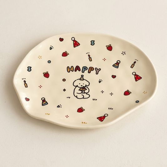 Puppy Cake Plate · 8"