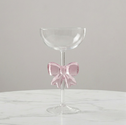 Pink Bow Series Glassware