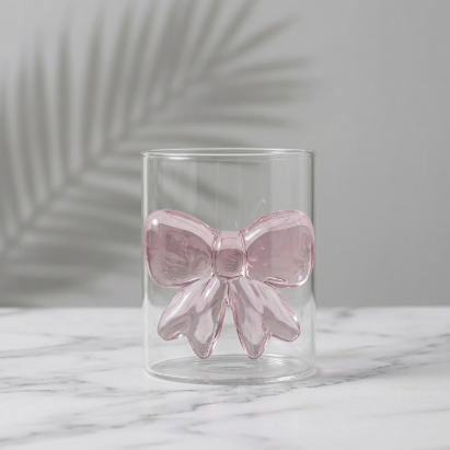 Pink Bow Series Glassware