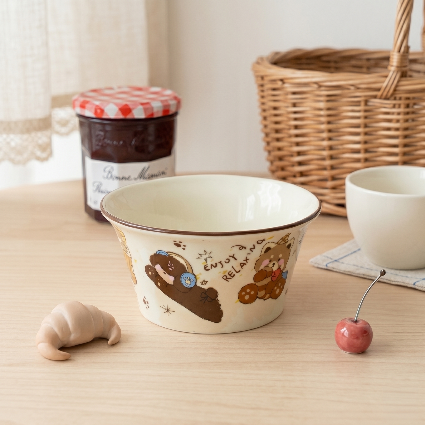 Shopping Bear Cream Bowl