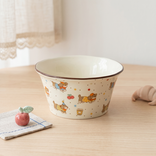 Star Dachshund Cream Bowl
