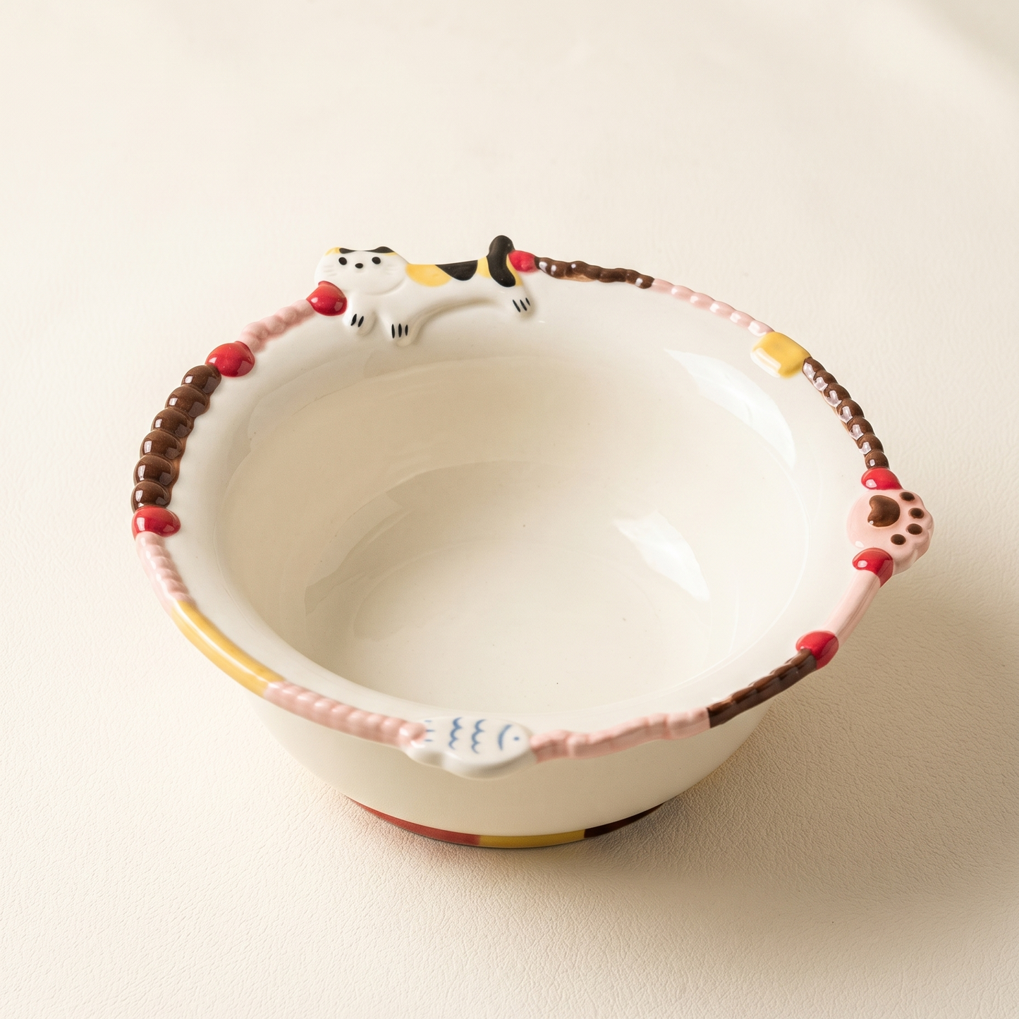 Star Relief Ceramic Bowl 7'